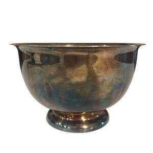 English Silver Mfg Corp Silver Plated Serving Dish Bowl Vintage